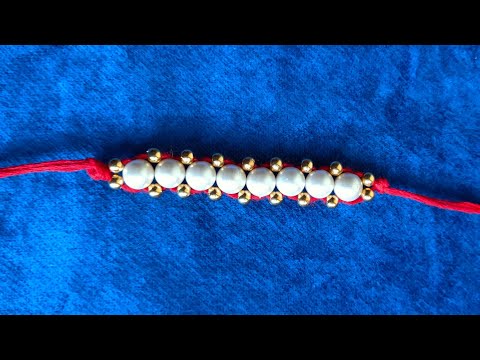 Diy rakhi | rakhi making ideas at home |Homemade bracelet|