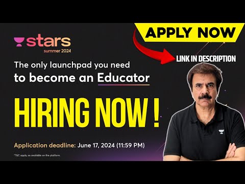 🚨Hiring at Unacademy | Anil Khanna | Unacademy Stars 2024