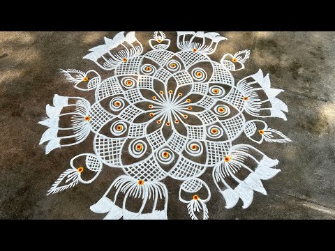 கோலம் போடுவோம் வாங்க‼️ Simple Rangoli Design❤️🤍💚💙💜 || Samfamily