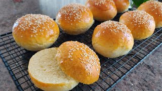 学会这个汉堡面包做法 再也不吃外卖的汉堡包了 Easy and Soft Hamburger Buns