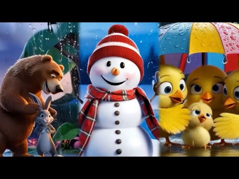 Winter Songs | Snowflake, Rain Rain Go Away + More Rhymes |Kids Songs & Nursery Rhymes|By Kiddo’s Tv