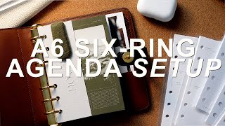 A6 Six-Ring 2025 Planner Setup | Mulberry Postman's Lock Agenda