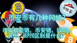 币安币有几种网络？币安智能链、币安链、BNB链、BEP2、BEP20区别是什么？