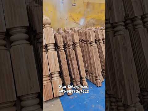 Wooden Carving Pillars by Star Enterprises. #pillar #carving #shorts #short #trending #viralvideo