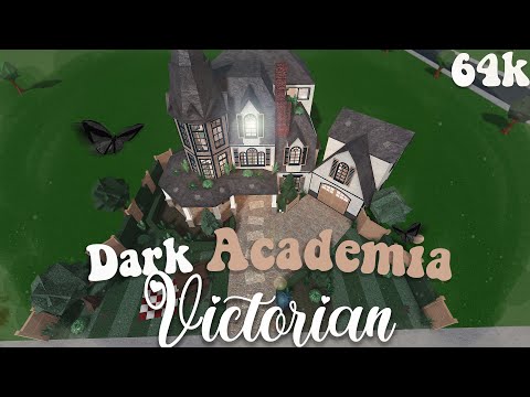 Dark academia victorian | Bloxburg house speed build | Fall