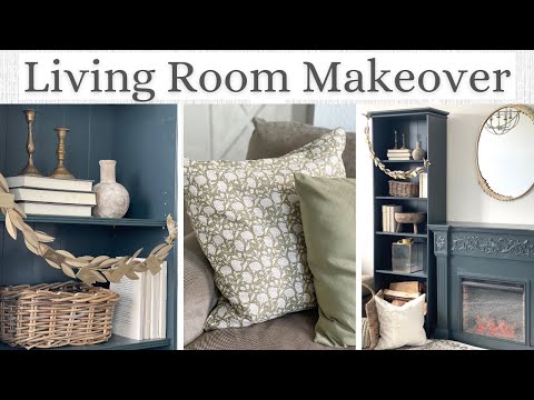 DIY LIVING ROOM MAKEOVER | LIVING ROOM DECORATING IDEAS | DECORATING ON A BUDGET | LIVING ROOM DIY