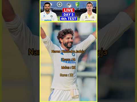 Ravindra Jadeja | 4th Test 2nd inning #trendingshorts #cricketmatch #viralvideo