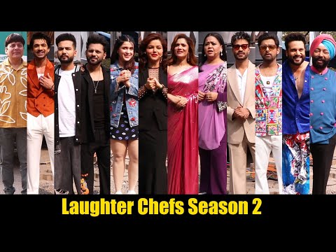 Mannara, Krushna Abhishek, Rubina, Ankita Lokhande, Vicky Jain & Others At Laughter Chefs 2 Set