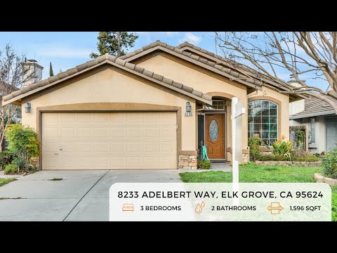 Updated 3 Bed, 2 Bath Home in Elk Grove! Prime Location & Great Schools (8233 Adelbert Way)