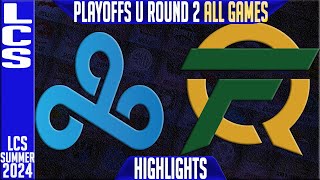 C9 vs FLY Highlights ALL GAMES | LCS 2024 Playoffs Upper Round 2 | Cloud 9 vs FlyQuest