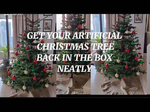 GET YOUR ARTIFICIAL 🎄 BACK in the BOX NEATLY #decirationideas #christmastree