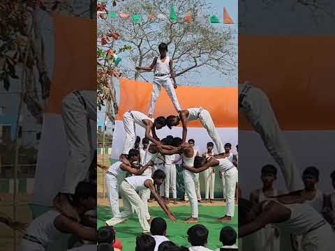 2025🇮🇳Republic day🇮🇳 celebrations.... Pyramids by zphs kothapeta boys