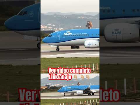 KLM Royal Dutch Airlines departing Barcelona #youtubeshorts #remix #planespotting #shorts #short