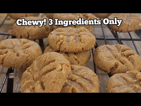 3 Ingredients Only! Chewy/ No Flour!