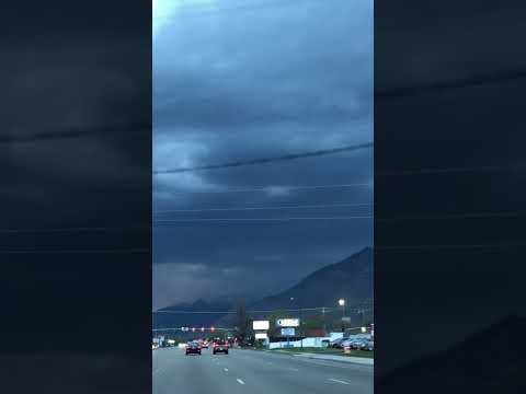 Cool clouds driving through Orem Utah USA,January 2025! New video #subscribers #newvideo #cloudy