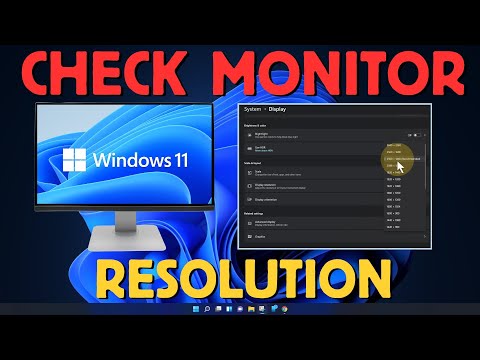 How to Check Monitor Resolution in Windows 11