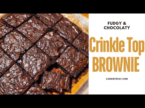 The Best Fudgy Brownie Recipe | Crinkle Top Brownie Recipe | Live