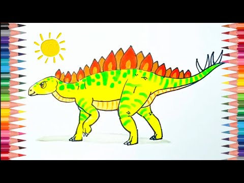 How To Draw A Dinosaur 🦕| Dinosaur Drawing Step by Step