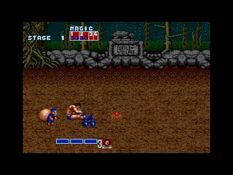 Golden Axe [Rev 01/USA] (Sega Genesis) - (All Bonus Stages | Arcade Mode)