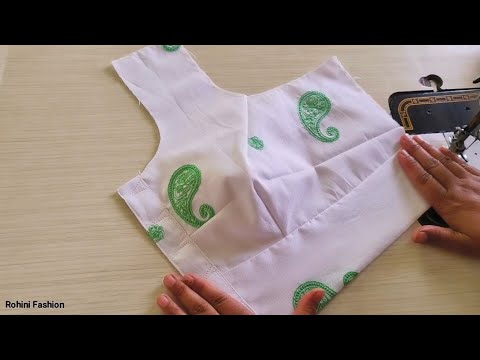 4 Tuks blouse full stitching | Belt blouse full stitching | Simple and easy method of stitching