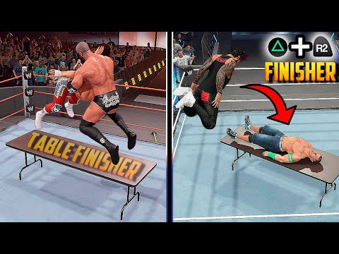 WWE 2K25: 18 New Table Finishers! (WWE 2K25 Concept)