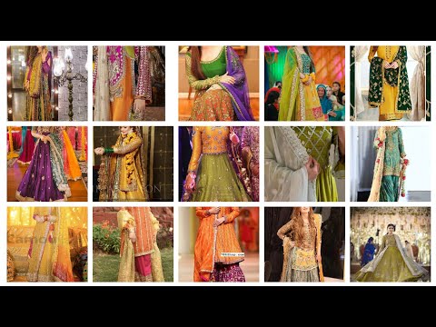 60+Top Myaoon Mehndi Dresses Design 2024 | Mehndi dress designs| Mehndi Dress Color combination