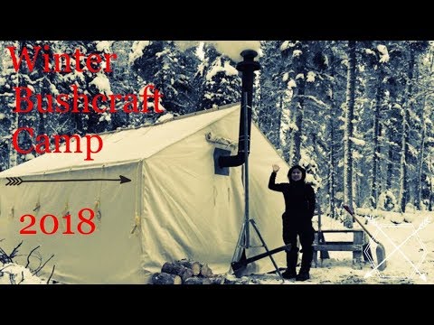 How To Set-up a Canvas Tent With A Wood Stove When Living Off Grid!