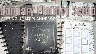 January 2025 Planner Setup | Setting Up My Planners for the New Month | Classic Happy Planner