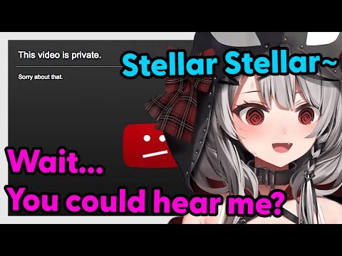 Chloe got so embarrassed singing Stellar Stellar that she privated the stream【Hololive】