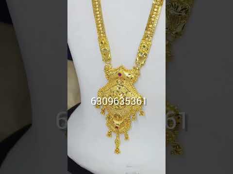 One gram gold jewellery| long haram| forming jewellery