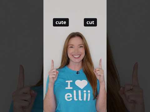 Am I saying CUTE or CUT? #shorts #pronunciation #english #learnenglish #listening