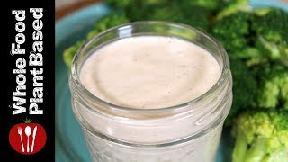 OIL FREE VEGAN SALAD DRESSING RECIPE » garlic tahini salad dressing