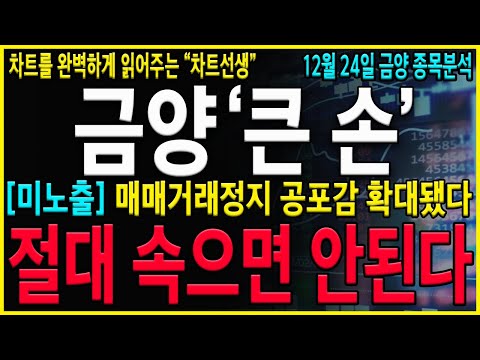 [금양 주가 전망] "긴급" 매매거래정지 공포감 확산 세력들 자전거래로 물량 싹다 옮기고 있습니다! 지금은 "이 방법"으로 대응전략을 잡아야 합니다!! #에코프로#에코프로비엠#금양