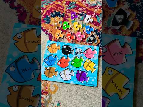 Learn colors, rainbow fish, colorful fishes puzzle 🐟🐠🐡🎨 #colors #shorts