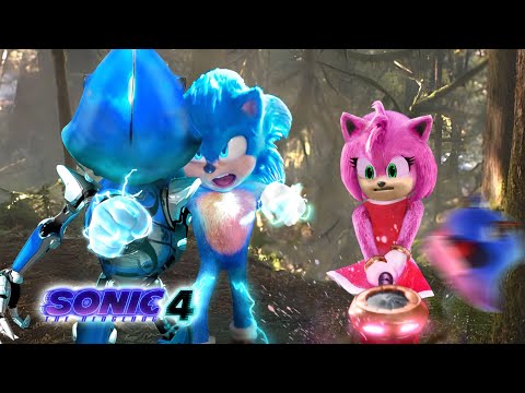 Sonic the hedgehog 4. Sonic and Amy Rose fight Metal Sonic 😱🥹