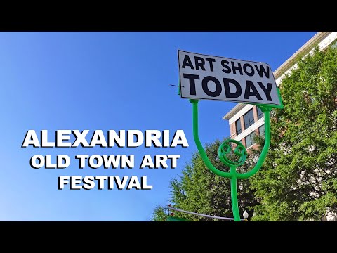 Socially distanced art festival - Alexandria Old Town Art Festival 2020