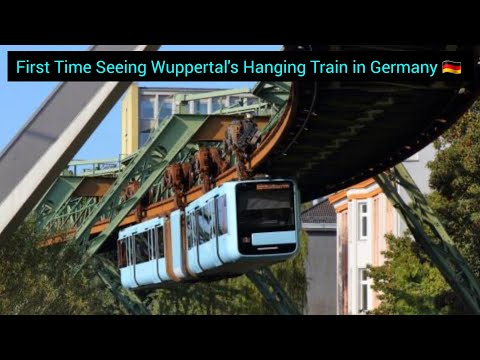 First Time Seeing Wuppertal's Hanging Train in Germany! #Wuppertal #Germany #UniqueTransport #travel