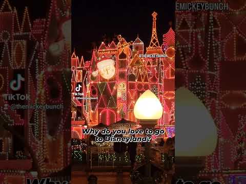 Disneyland Christmas Lights | It's a Small World #shorts