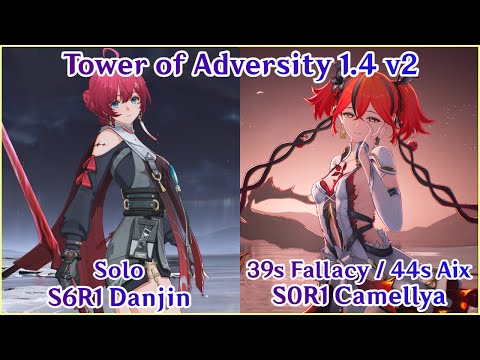 S6R1 Danjin Solo & S0R1 Camellya Hypercarry Gameplay | Tower of Adversity 1.4 v2 | Wuthering Waves