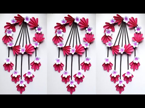 Unique paper flower | Beautiful & Easy Paper Flower Wall Hanging | How To Make Paper Flower