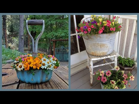 Spilled flower pots 2025,unique flower pots, Better homes and gardens, Garden, Easter spring home