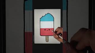 Happy Popsicle - Ink & Paper Drawing (Digital) - #SHORTS