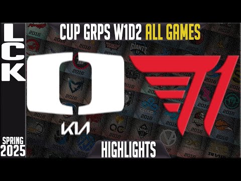 DK vs T1 Highlights ALL GAMES | LCK CUP Spring 2025 Groups W1D2 | DPlus KIA vs T1