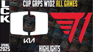 DK vs T1 Highlights ALL GAMES | LCK CUP Spring 2025 Groups W1D2 | DPlus KIA vs T1