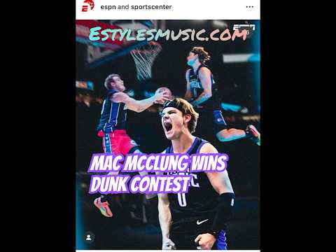 Mac Mcclung Wins Dunk Contest | Mac Mcclung Amazing Dunk