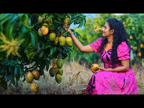 Homemade Mango Desserts 🥭 Making Lavaria, Coconut Roti & Mango Prawn Pickle with My Family