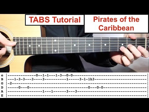 Pirates of the Caribbean (Theme) | TABS Fingerstyle Lesson TABS Playthrough