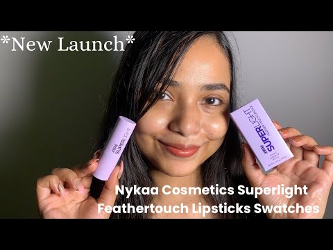 *New Launch* Nykaa Cosmetics Superlight Feather touch Lipsticks Swatches