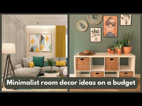 Minimalist room decor ideas on a budget