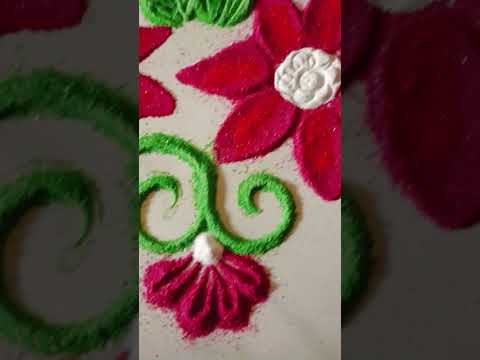 Easy & simple #beautifulrangoli #shortvideo